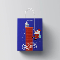 Nouvelle conception, très vendue, petite boîte d'emballage cadeau en papier enduit triangulaire de Noël, recyclable, avec lamination mate, pour bonbons et aliments, avec étiquette