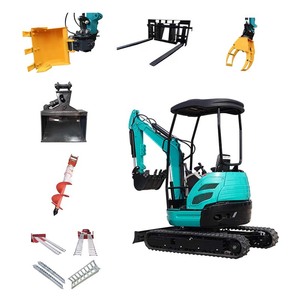 Mini-excavatrice de 1 tonne en gros à vendre, moteur Kubota certifié EPA CE, micro-excavatrice compacte sur chenilles pour l'agriculture - Product Image 2