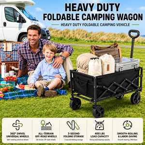 Fashion Design Collapsible 4 Wheels Heavy Duty High Load-Bearing Capacity Lightweight Utility Camper - Product Image 3