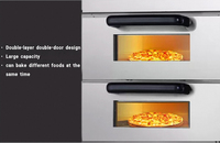 Horno de pizza eléctrico de dos pisos controlado por microordenador nuevo lanzamiento