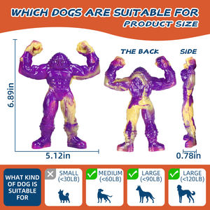 Yeni köpek çiğnemek oyuncak sığır kas savaşçı eğitim Bite dayanıklı naylon diş taşlama temizleme Pet sahipleri için güçlü checute sevimli - Product Image 6