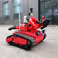 Robot de lutte contre les incendies sur chenilles Guoxing, châssis à entraînement hydraulique pour terrains complexes et sites d'incendie dangereux