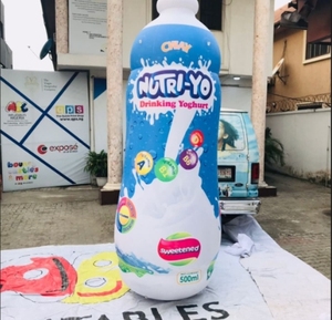 Thực tế <span class=keywords><strong>Inflatable</strong></span> có thể để hiển thị, tùy chỉnh sáng bóng chai nước giải khát cho quảng cáo - Product Image 3