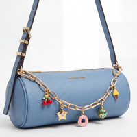En gros, Pendentifs tendance à clipser pour sacs DIY, avec base de breloque, chaîne de perles et fermoir mousqueton doré