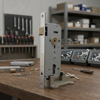 Serrure de porte en fer à mortaiser Accessoires de porte en acier inoxydable Design de mode