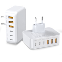 Chargeur 100W 3USB-A 3Type-C Adaptateur OEM Charge rapide Voyage Adaptateur US/EU/UK pour iPhone Téléphones Android Tablette
