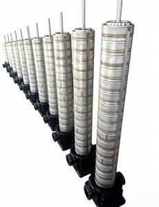Bomba centrífuga vertical multietapa sobrealimentada por agua directa para circulación de agua caliente VMS200-40, ligera - Product Image 4