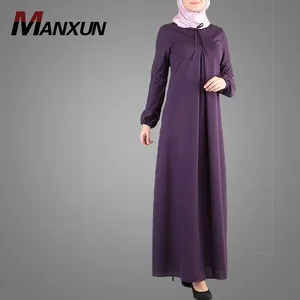 새로운 오픈 Abaya 온라인 쇼핑 OEM 긴 소매 맥시 겸손한 의류 드레스 여성 패션 Abaya
