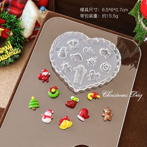 Molde de silicona navideño para uñas, molde 3D para tallar, árbol de Navidad, lazo, copo de nieve, para uñas postizas, decoración de uñas, herramientas de manicura - Product Image 4