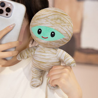 Peluche fantôme drôle de Halloween : squelette, momie, vampire – Jouet en peluche, accessoires amusants, poupée en tissu doux, cadeaux de fêtes