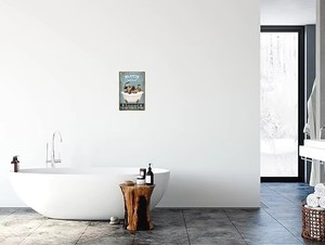 Plaques en métal vintage Sloth, décor mural amusant avec animaux pour salle de bain, <span class=keywords><strong>bar</strong></span> à domicile, man cave, plaque rétro, cadeaux pour les amateurs de Sloth, 8x12 pouces - Product Image 2