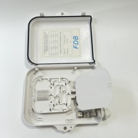 8 core ftth box plc splitter 2 plateau boîte de distribution optique 2/3 en 8 voies boîte de distribution pour équipement à fibre optique extérieur