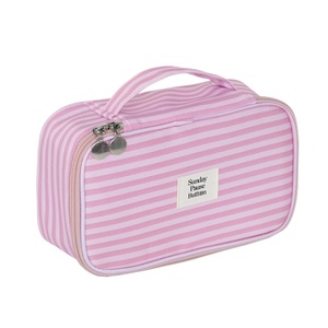 Sac de Maquillage Imprimé Léopard en Gros, Étiquette Personnalisée, Logo, Sac de Voyage Portable pour Cosmétiques et Articles de Toilette, Grande Capacité, Organisateur - Product Image 1