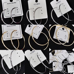 ห่วงเงินแท้แบบห่วงขนาดใหญ่ที่มีชื่อเสียงอินเทอร์เน็ต - Product Image 3