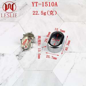 Support <span class=keywords><strong>de</strong></span> tringle <span class=keywords><strong>de</strong></span> penderie ovale chromé en alliage <span class=keywords><strong>de</strong></span> zinc pour accessoires <span class=keywords><strong>de</strong></span> meubles <span class=keywords><strong>LESLIE</strong></span> YT-1510A - Product Image 3