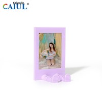 Cadre photo rectangulaire en PP de 3 pouces, style kopo, design anthropomorphe à petits pieds, personnalisable, créatif, DIY, pour Instax Mini