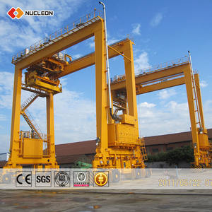 رافعات Rtg على متن ميناء الحاويات رافعة جسرية تكلفة 30 طن 35 طن 45 طن رافعة جسرية مطاطية للبيع - Product Image 4