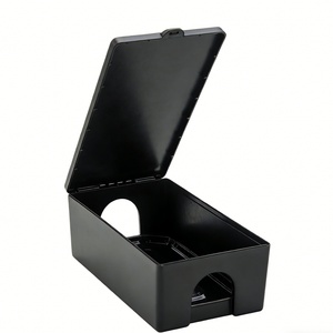 Station d'appât anti-rongeurs en plastique noir verrouillable, boîte à appât anti-effraction pour rats, contrôle des rats en extérieur - Product Image 4