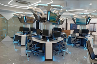 Nouvelle conception de la table des opérations de réseau industriel Command Center Dispatch Console Control Desk
