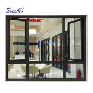 NOA NFRC American Standard Slim Tempered Glass Aluminum Windows And Doors