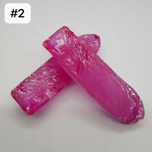 Corindón Mineral Sin Cortar en Oferta, Cristal de Corindón Sintético en Bruto, Gema de Color Rosa <span class=keywords><strong>Zafiro</strong></span> en Tono Rosa Púrpura Rubí para Joyería - Product Image 1