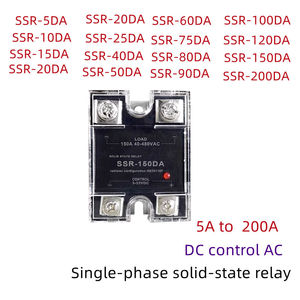รีเลย์โซลิดสเตตเฟสเดียว ควบคุมกระแสตรง AC 10A 25A 40A 60A 80A 90A 120A 150A 200A ควบคุมกระแสตรง AC 100A SCR 24VDC SSR-100DA - Product Image 2