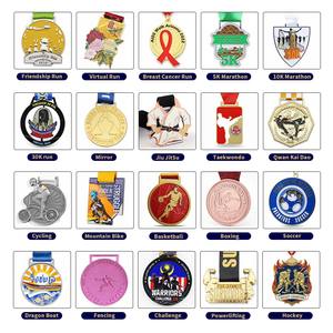 Directo de fábrica de alta calidad diseñe sus propias medallas en blanco Medalla de premio en blanco 3D de metal hecha a medida Deportes - Product Image 4