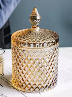 Vente en gros de pots en verre parfumés à la cire de soja 100% biologique faits à la main et écologiques avec couvercles pour la décoration intérieure et les mariages