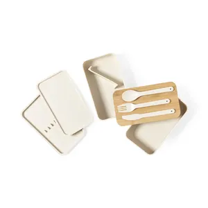 Contenitore per il pranzo in bambù PP da 1,4 litri, merchandising sostenibile - Product Image 2