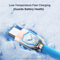 Câbles de données personnalisés en silicone PVC épais 1m 2m OD5.0 Câble USB 2.0 vers Type C Charge rapide de données Connecteur USB C Câble Android
