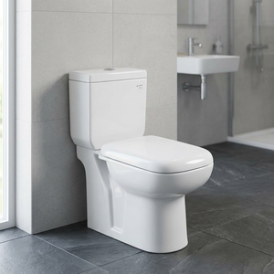 Inodoro de Cerámica sin Borde de Alta Calidad, Inodoro de Dos Piezas con Tanque de Descarga, Inodoro Cuadrado, Artículos Sanitarios - Product Image 1