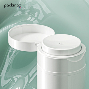 Flacon pompe sans air en PP personnalisé de 30 à 120 ml avec capuchon anti-poussière – Cosmétique rechargeable - Product Image 2