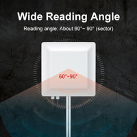 Lecteur RFID UHF longue portée intégré, antenne RFID 7dbi, Wiegand RS232 RS485 TCP/IP WIFI pour contrôle d'accès, lecteur de balises RFID
