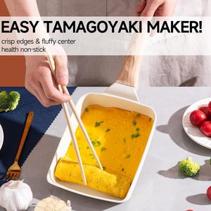 Thiết Kế Cổ Điển Không Dính Die-Cast Nhôm Cảm Ứng Sẵn Sàng Trứng Chiên <span class=keywords><strong>Pan</strong></span> Ăn Sáng Đồ Nấu Nướng Hình Chữ Nhật Đảng Tamagoyaki <span class=keywords><strong>Pan</strong></span> - Product Image 4