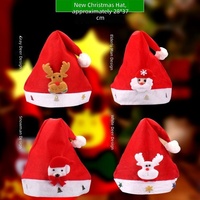 Gorros Navideños LED con Luces, Gorros de Santa Claus, Gorros de Muñeco de Nieve y Alces de Dibujos Animados para Adultos y Niños, Decoraciones Navideñas