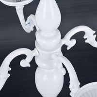 Candélabre de luxe en fer blanc avec porte-bougies et supports à fleurs, centres de table de mariage ou décoration de fête, allées de cérémonie