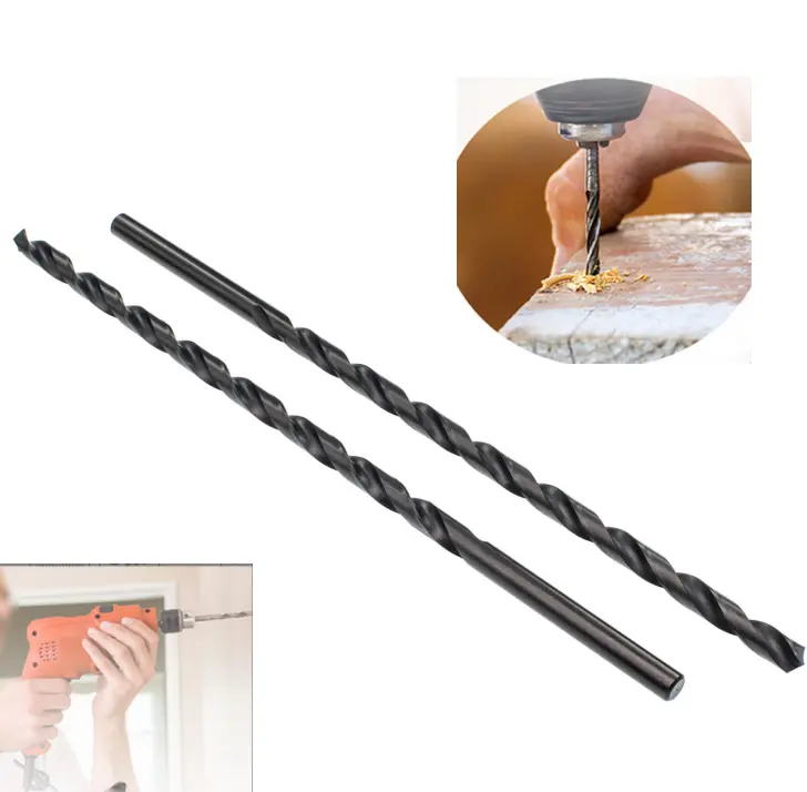 2024 novelty tools 6 Inch Hss Straight Shank Extra Long Drill Bit for deep hole metal drilling