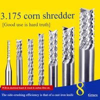 Fraise CNC pour circuits imprimés 3.175 mm, couteau de gravure en acier au tungstène