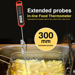 Sonde extra-longue en acier inoxydable de 11.8 "pouces Thermomètres numériques pour la cuisine Caramel Donuts Candy <span class=keywords><strong>Deep</strong></span> <span class=keywords><strong>Fry</strong></span> pour la friture de bonbons - Product Image 2