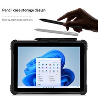 Étuis de protection transparents en acrylique pour tablette PC avec béquille et dragonne pour Microsoft Surface Pro 9/10/11/12 et GO 4
