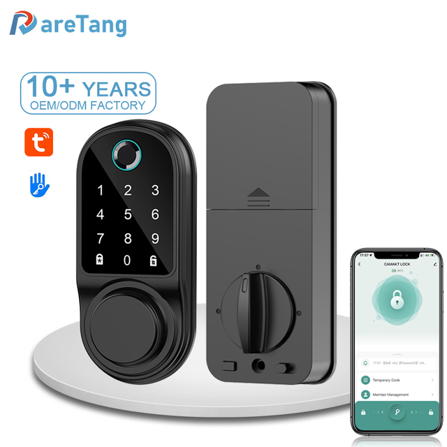 Wifi Biometric Intelligent Ttlock Electronic Fingerprint Smart Locks High Security Anti Theft Smart Door Lock