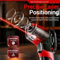 Thermomètres infrarouges laser haute température (-50~400°C) pour barbecue, four et industrie