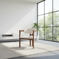 Chaise de salle à manger en bois massif avec dossier et coussin moelleux, prix usine, vente chaude, pour la maison, la cuisine et les restaurants
