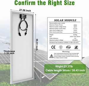 Panel Surya personalizado, panel solar monocristalino tipo N, 100W, 150W, 200W, rango de 12V, 24V, solución económica para <span class=keywords><strong>furgoneta</strong></span> y coche - Product Image 2