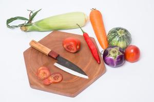 Cuchillo de cocina japonés alto y pequeño, 130 cuchillo forjado a mano, mango de madera natural Popular de Vietnam - Product Image 3