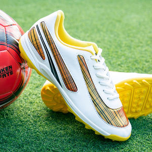 Scarpe da Calcio Basse con Lacci, Scarpe da <span class=keywords><strong>Calcetto</strong></span>, Scarpini da Calcio TF in Pelle PU, Sneakers Unisex per Ragazzi, Uomini e Donne - Product Image 3