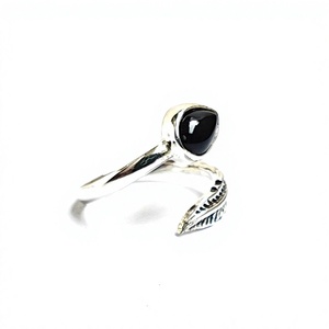 925 <b>Sterling</b> <b>Silver</b> <b>Adjustable</b> Boho Style Black Onyx <b>Ring</b> Handmade Fine Jewelry for Birthday Anniversary Gift Indian - Product Image 2