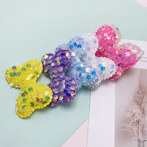 Nuevo Lazo Decorativo con Lentejuelas <span class=keywords><strong>para</strong></span> Comercio Exterior, Pasador de Pelo con Lazo Colorido, Accesorios <span class=keywords><strong>para</strong></span> el Cabello de Niños, Brillantina, Accesorios <span class=keywords><strong>para</strong></span> <span class=keywords><strong>Ropa</strong></span> y Zapatos DIY - Product Image 6