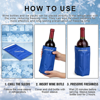Manchon isotherme en nylon pour vin et champagne, vente en gros d'usine Cheerfast, rafraîchisseur de vin exceptionnel