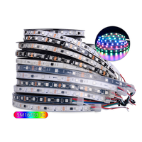 Tira de LED RGBIC WS2811 SM16703 SMD5050, direccionable, programable, de 12V 24V, con efecto de persecución de ensueño, para decoración del hogar, fiestas y bares.